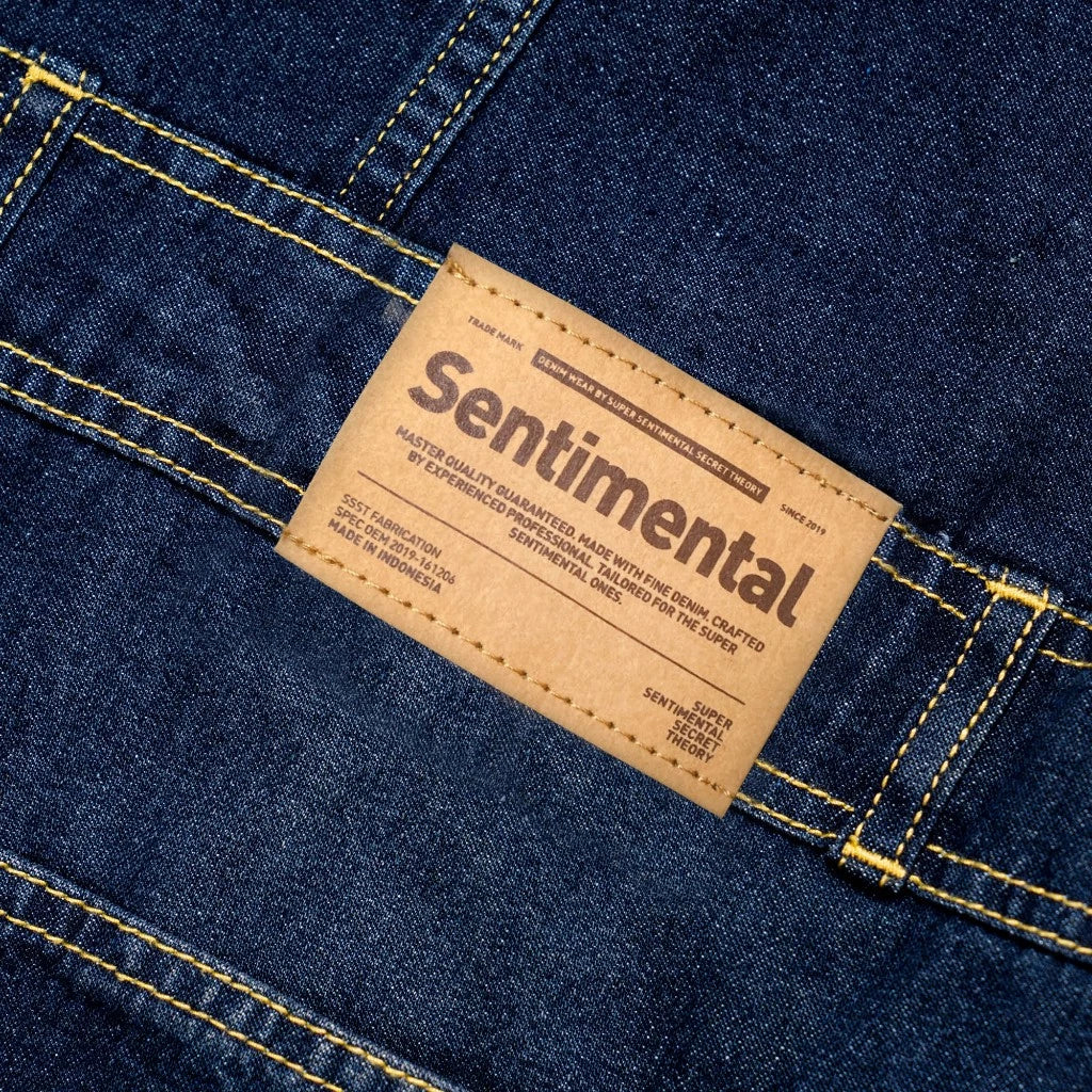 Coverall Shortsleeve Jumpsuit Denim Indigo