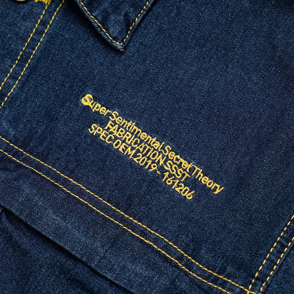 Coverall Shortsleeve Jumpsuit Denim Indigo