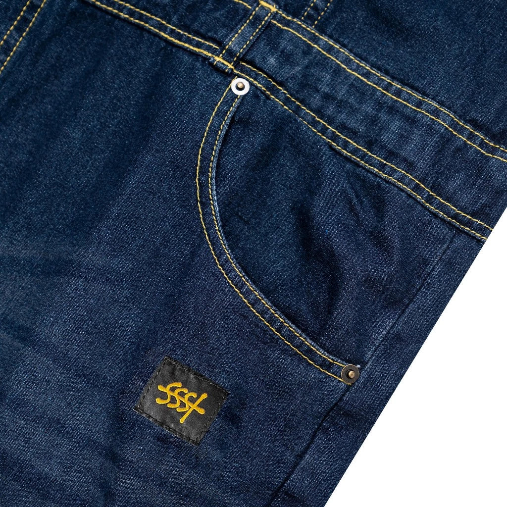 Coverall Shortsleeve Jumpsuit Denim Indigo