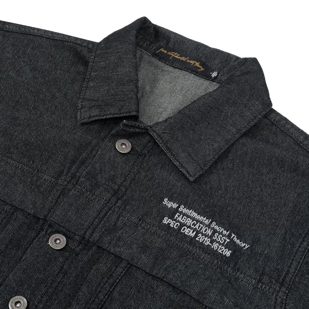 Coverall Shortsleeve Jumpsuit Denim Washed Black