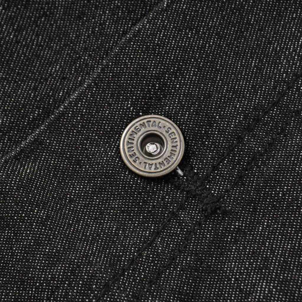 Coverall Shortsleeve Jumpsuit Denim Washed Black