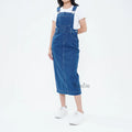 Denim Long Overall Skirt